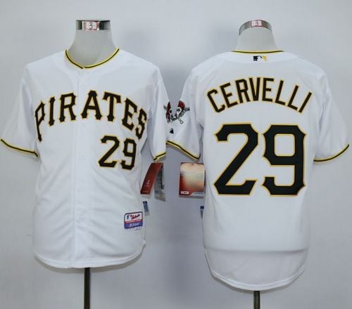 Pirates #29 Francisco Cervelli White Cool Base Stitched Jersey