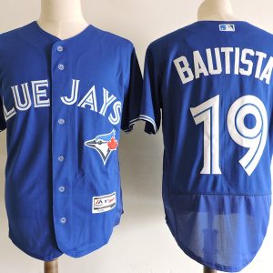 Toronto Blue Jays #19 Jose Bautista Blue Elite Stitched Jersey
