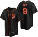 San Francisco Giants #9 Brandon Belt Black Cool Base Stitched Jersey