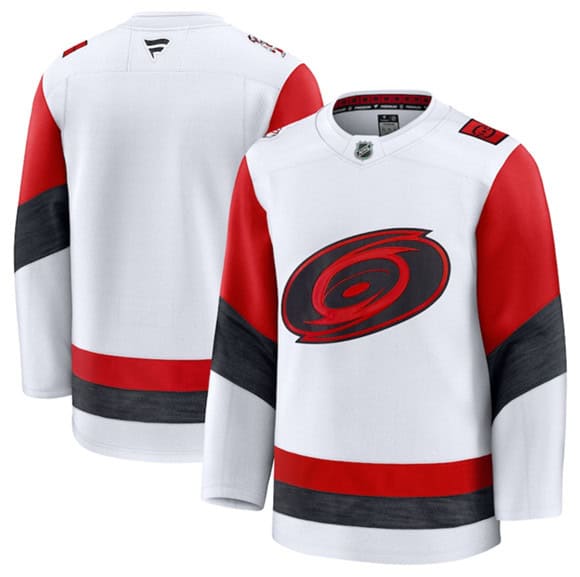 Carolina Hurricanes Blank White 2025 Away Stitched Jersey