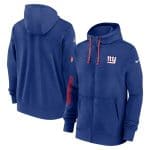 New York Giants Royal 2024 Team Full-Zip Hoodie