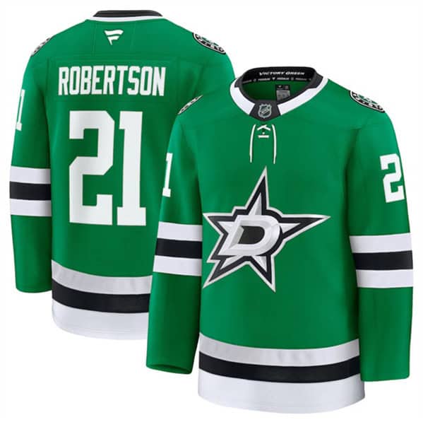 Dallas Stars #21 Jason Robertson Green 2024-25 Home Stitched Jersey