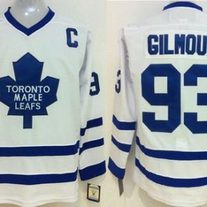 Maple Leafs #93 Doug Gilmour White CCM Throwback Stitched Jersey