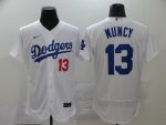Los Angeles Dodgers #13 Max Muncy White Flex Base Stitched Jersey
