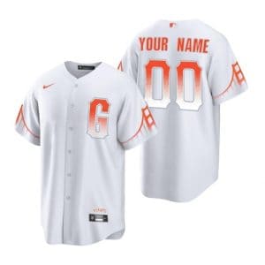 San Francisco Giants Customized Custom White City Connect Cool Base Stitched Jersey