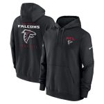Atlanta Falcons Black Sideline Club Fleece Pullover Hoodie