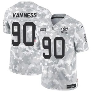 Green Bay Packers #90 Lukas Van Ness Arctic Camo 2024 F.U.S.E. Salute To Service Limited Stitched Jersey