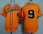 Giants #9 Brandon Belt Orange Cool Base Stitched Jersey