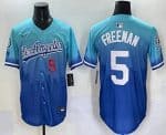 Los Angeles Dodgers #5 Freddie Freeman Blue 2025 City Connect Limited Stitched Jersey