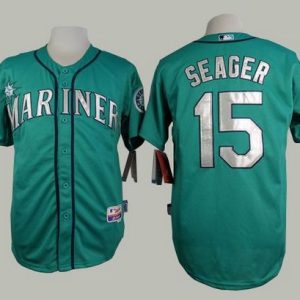 Mariners #15 Kyle Seager Green Alternate Cool Base Stitched Jersey