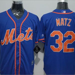 Mets #32 Steven Matz Blue New Cool Base Alternate Home Stitched Jersey