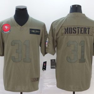 San Francisco 49ers #31 Raheem Mostert Camo Salute To Service Limited Stitched Jersey