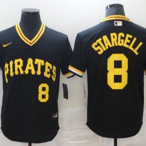 Pittsburgh Pirates #8 Willie Stargell Black Cool Base Stitched Jersey