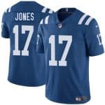 Indianapolis Colts #17 Daniel Jones Blue 2025 Vapor Limited Stitched Jersey