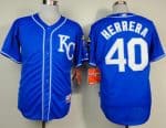 Royals #40 Kelvin Herrera Light Blue Alternate 2 Cool Base Stitched Jersey