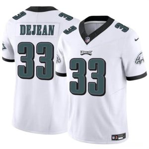 Philadelphia Eagles #33 Cooper DeJean White 2024 Draft F.U.S.E. Vapor Untouchable Limited Stitched Jersey