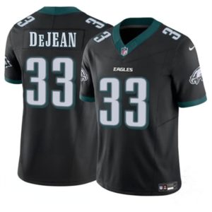 Philadelphia Eagles #33 Cooper DeJean Black 2024 New F.U.S.E. Vapor Untouchable Limited Stitched Jersey