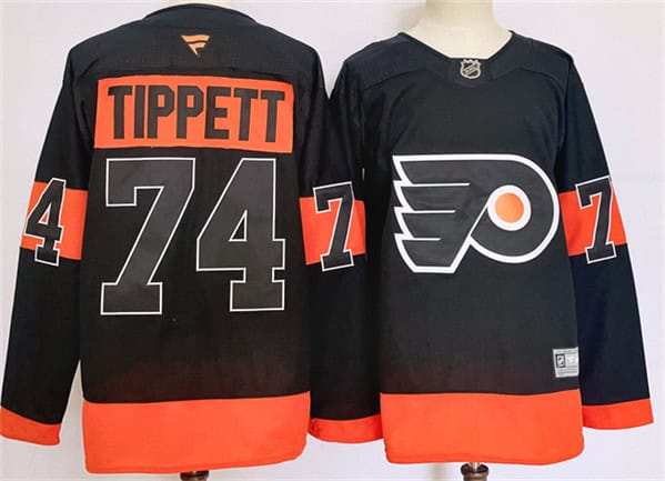 Philadelphia Flyers #74 Owen Tippett Black 2024 Stitched Jersey