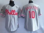 Mitchell And Ness Phillies #10 Royal Daulton Grey Stitched Throwback Jersey