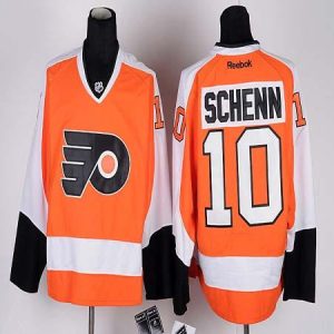 Flyers #10 Brayden Schenn Orange Stitched Jersey