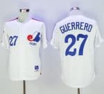 Mitchell And Ness Expos #27 Vladimir Guerrero White Throwback Stitched Jersey