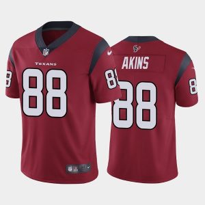 Houston Texans Red #88 Jordan Akins Vapor Untouchable Limited Stitched Jersey
