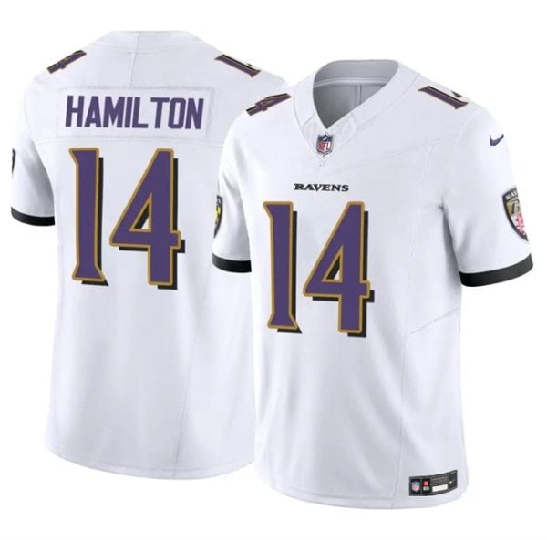 Baltimore Ravens #14 Kyle Hamilton White 2025 F.U.S.E. Vapor Limited Jersey