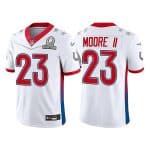 Indianapolis Colts #23 Kenny Moore II 2022 White Pro Bowl Stitched Jersey
