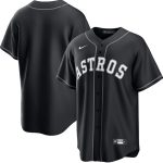 Houston Astros Black Cool Base Stitched Baseball Jersey