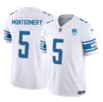 Detroit Lions #5 David Montgomery White 2023 F.U.S.E. 90th Anniversary Vapor Untouchable Limited Stitched Jersey