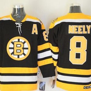 Bruins #8 Cam Neely Black CCM Throwback Stitched Jersey