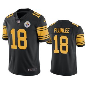 Pittsburgh Steelers #18 John Rhys Plumlee Black Color Rush Untouchable Limited Stitched Jersey