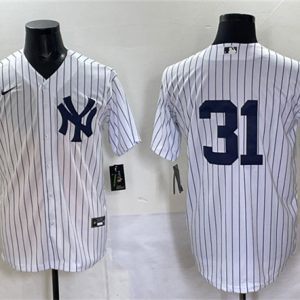 New York Yankees #31 Ichiro Suzuki White Cool Base Limited Stitched Jersey