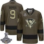 Penguins #9 Pascal Dupuis Green Salute To Service 2016 Stanley Cup Champions Stitched Jersey