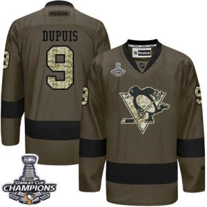Penguins #9 Pascal Dupuis Green Salute To Service 2016 Stanley Cup Champions Stitched Jersey