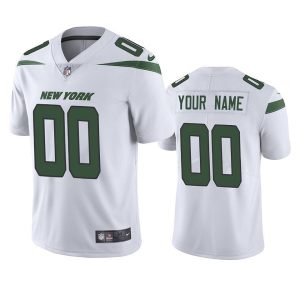 New York Jets ACTIVE PLAYER Custom White Vapor Untouchable Limited Stitched Jersey