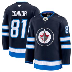 Winnipeg Jets #81 Kyle Connor Navy 2024-25 Home Stitched Jersey