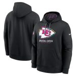 Kansas City Chiefs Black 2024 Crucial Catch Club Pullover Hoodie