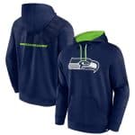 Seattle Seahawks Navy Defender Evo Pullover Hoodie