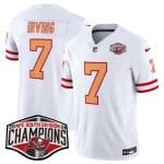 Tampa Bay Buccaneers #7 Bucky Irving White 2024 F.U.S.E. NFC South Division Champions Limited Stitched Jersey