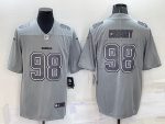 Las Vegas Raiders #98 Maxx Crosby Gray Atmosphere Fashion Stitched Jersey