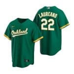 Oakland Athletics #22 Ram¨®n Laureano Green Cool Base Stitched Jersey