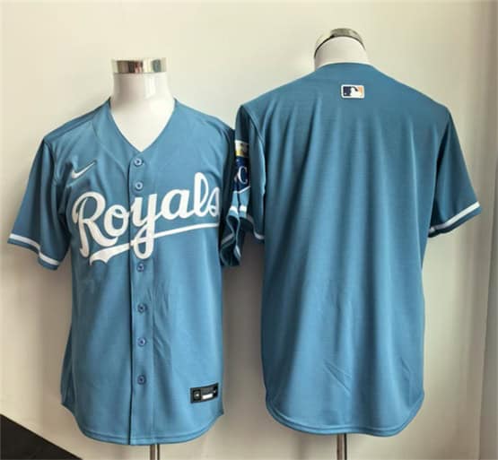 Kansas City Royals Blank Light Blue Limited Stitched Jersey