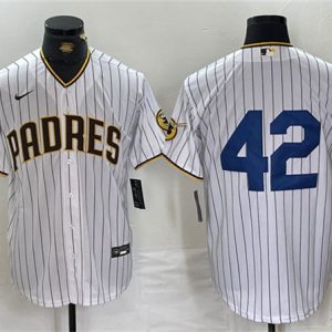 San Diego Padres #42 Jackie Robinson White Cool Base Stitched Jersey