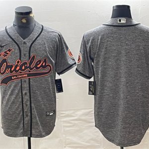 Baltimore Orioles Blank Gray Cool Base Stitched Jersey