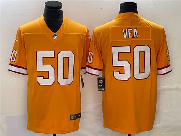 Tampa Bay Buccaneers #50 Vita Vea Orange Vapor Untouchable Limited Stitched Jersey