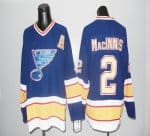 Blues CCM Throwback #2 Macinnis Blue Stitched Jersey