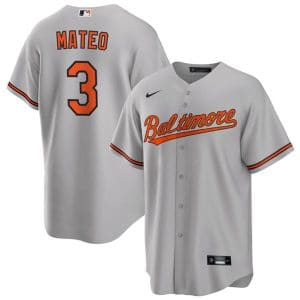 Baltimore Orioles #3 Jorge Mateo Gray Cool Base Stitched Jersey