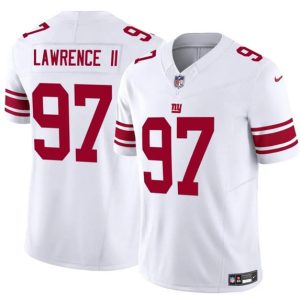 New York Giants #97 Dexter Lawrence II White 2025 F.U.S.E. Vapor Untouchable Limited Stitched Jersey
