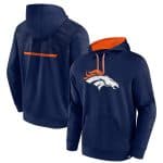 Denver Broncos Navy Defender Evo Pullover Hoodie